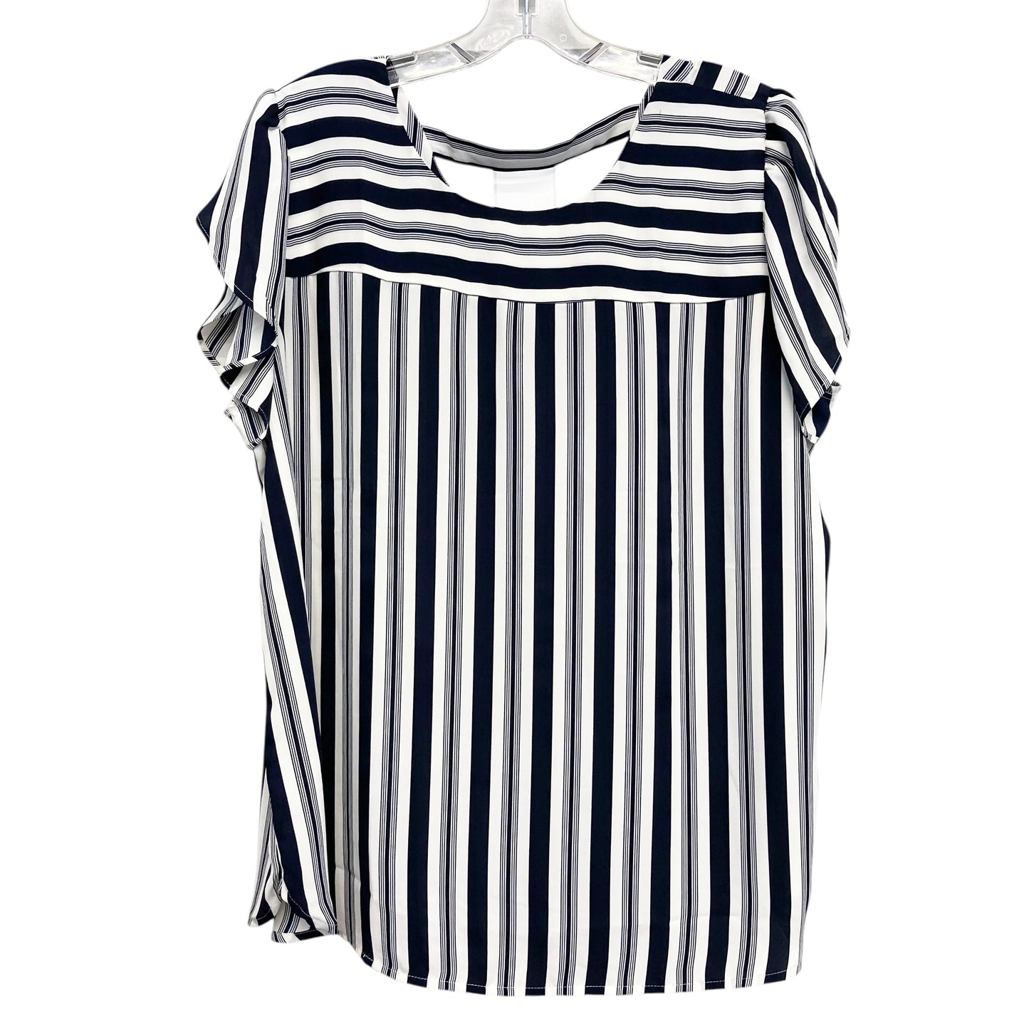 Top Sleeveless By Loft In Striped Pattern, Size:Xl