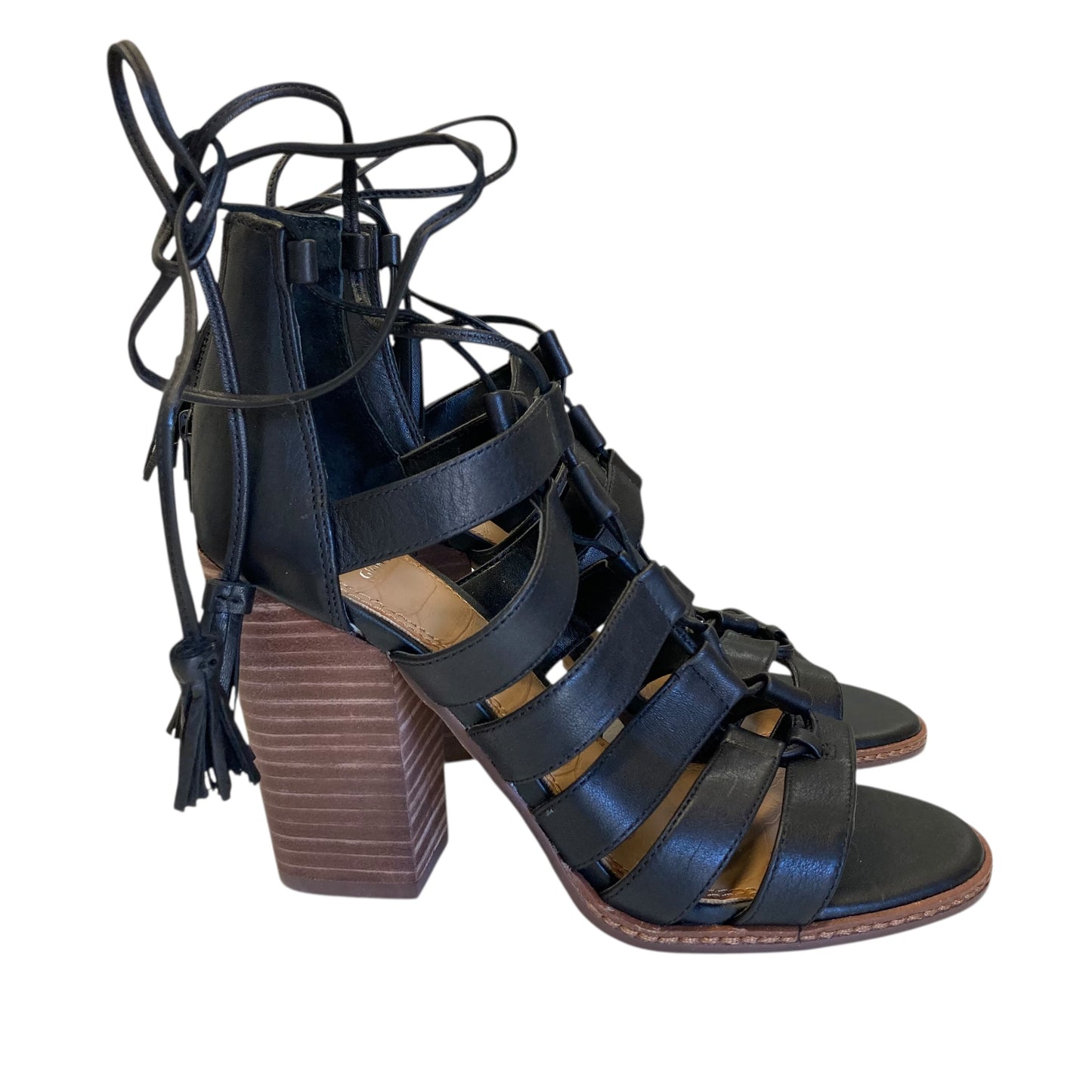 Shoes Heels Block By Gianni Bini In Black, Size:7