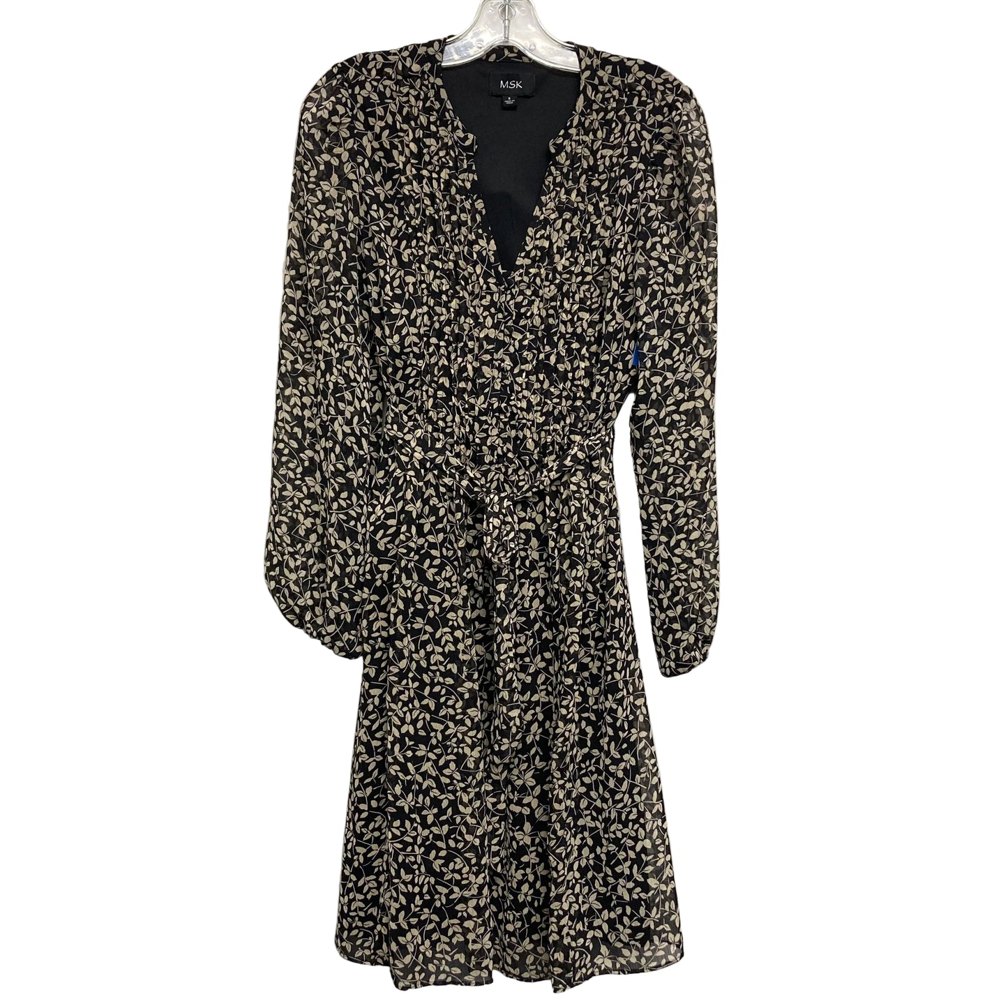 Dress Work By Msk In Black & Cream, Size:S