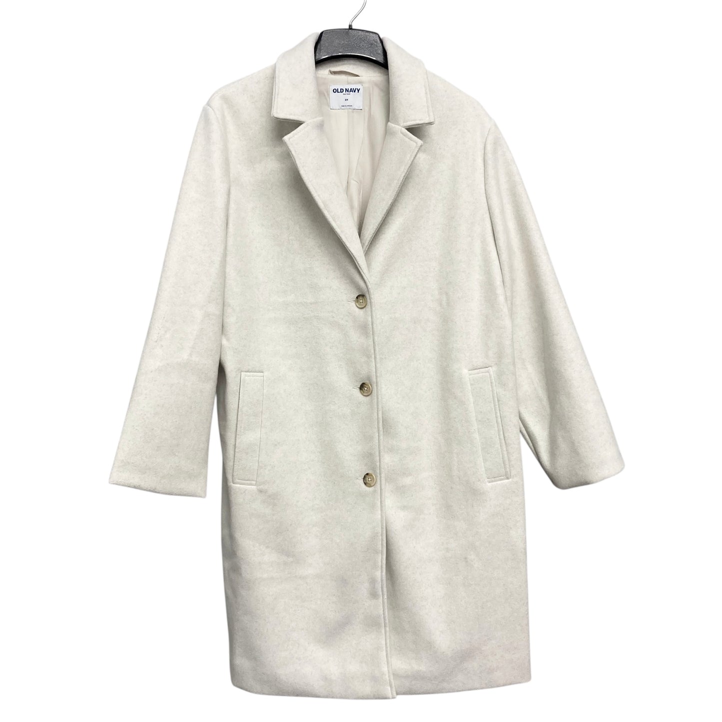 Coat Other By Old Navy In Cream, Size:2X