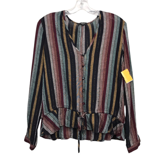 Top Ls By Rails In Striped Pattern, Size:S