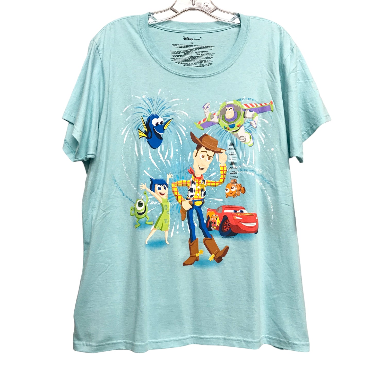 Top Ss By Disney Store In Blue, Size:2X