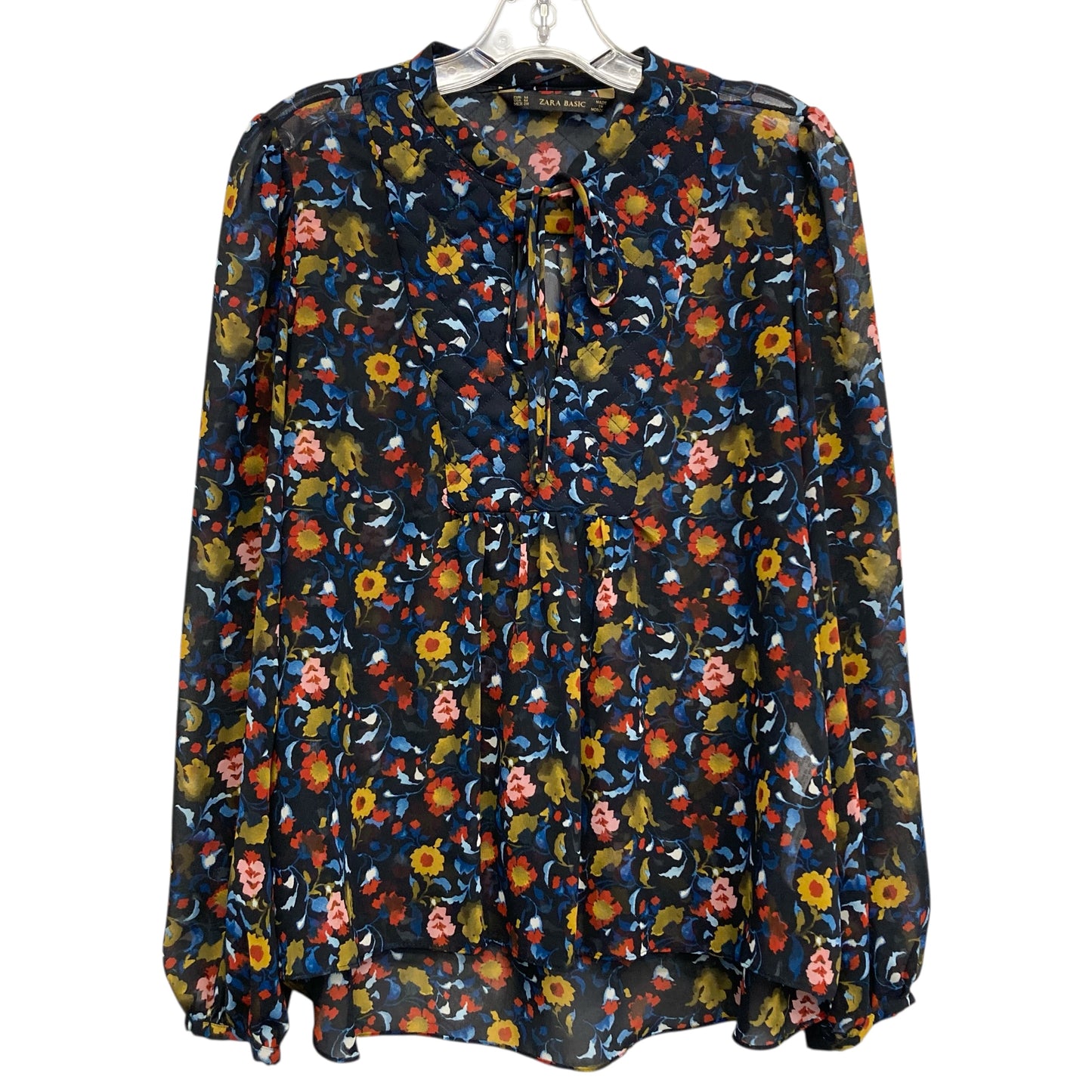Top Ls By Zara In Floral Print, Size:M