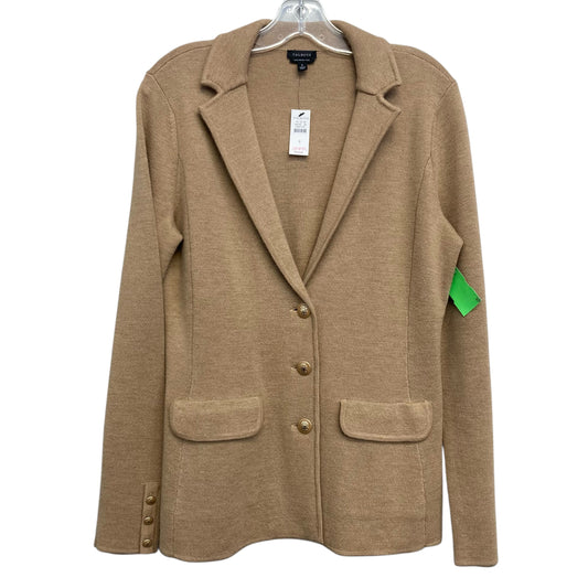 Sweater Cardigan By Talbots In Tan, Size:S