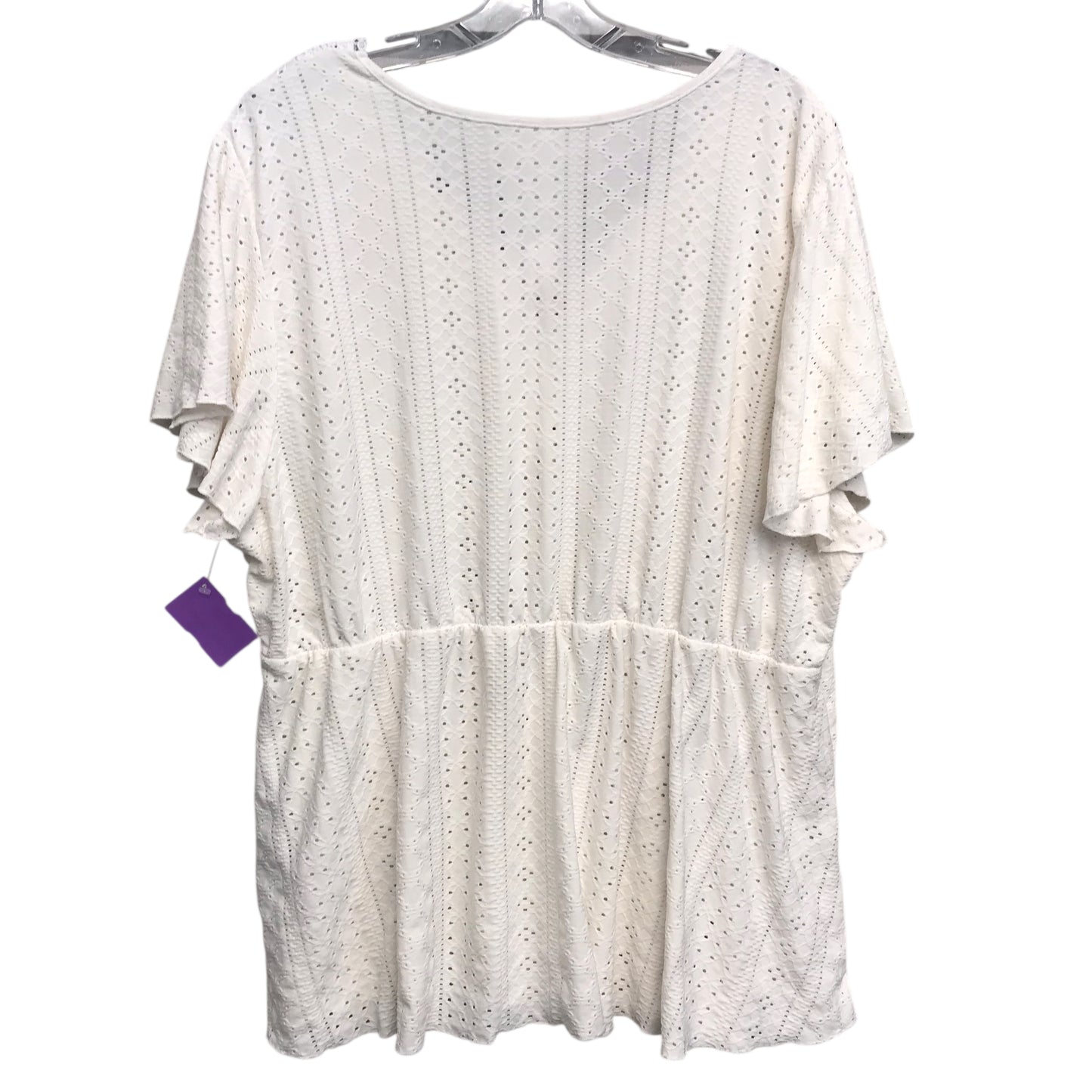 Top Ss By Shein In White, Size:4X