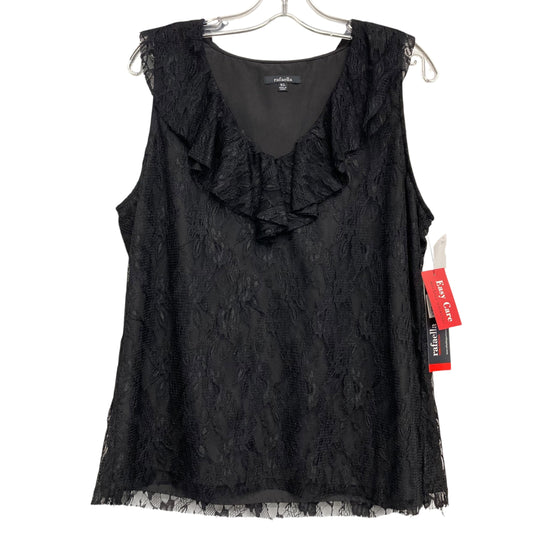 Top Ss By Rafaella In Black, Size:Xl