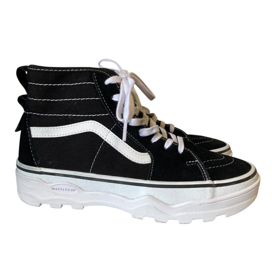 Shoes Sneakers By Vans In Black & White, Size:7.5
