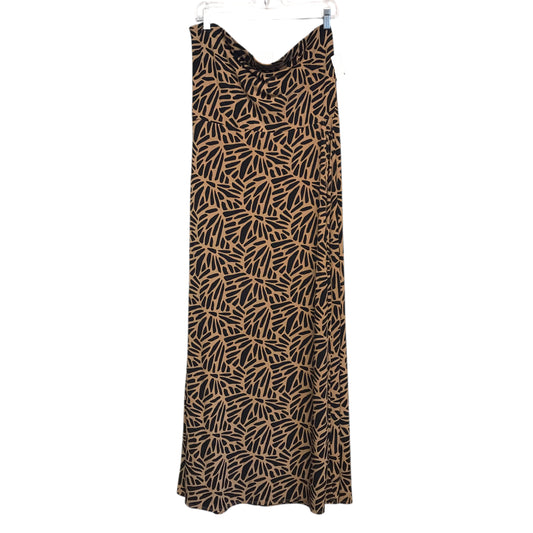 Dress Party Long By Banana Republic In Black & Tan, Size:Xl