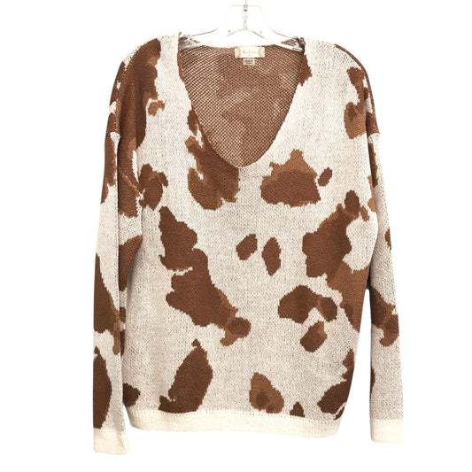 Sweater By Altard State In Brown & Cream, Size:M