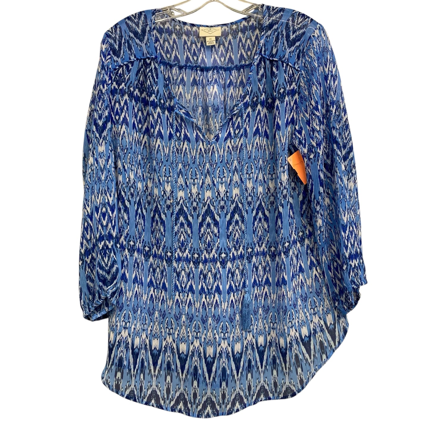 Top Ls By St Johns Bay In Blue & White, Size:Xl