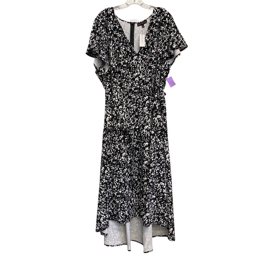 Dress Casual Maxi By Lane Bryant In Black & White, Size:4X