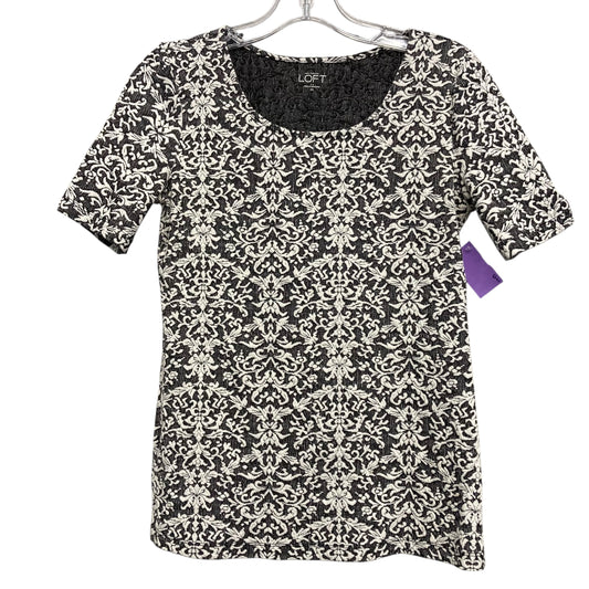 Top Ss By Loft In Black & White, Size:Xs