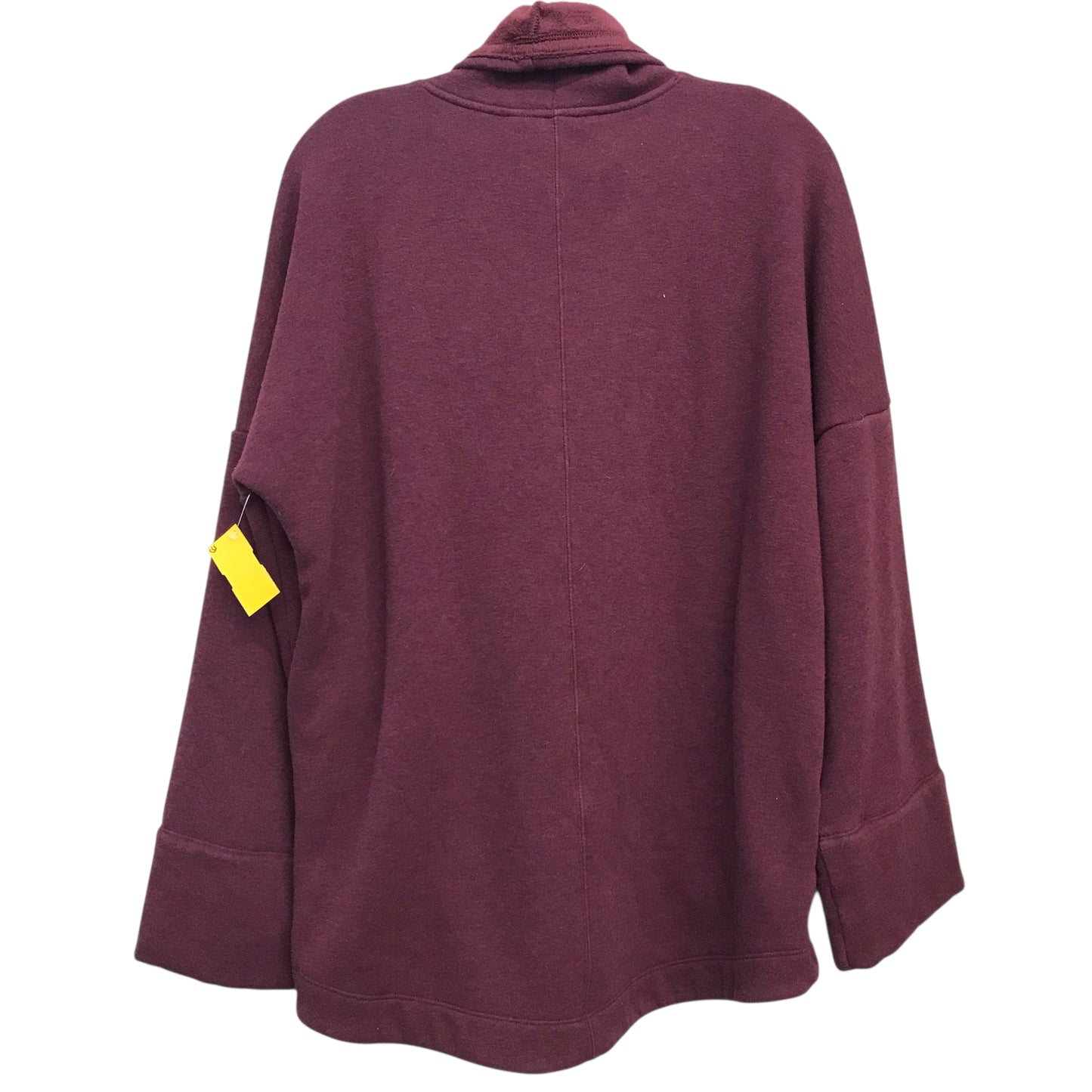 Sweatshirt Collar By Athleta In Maroon, Size:S