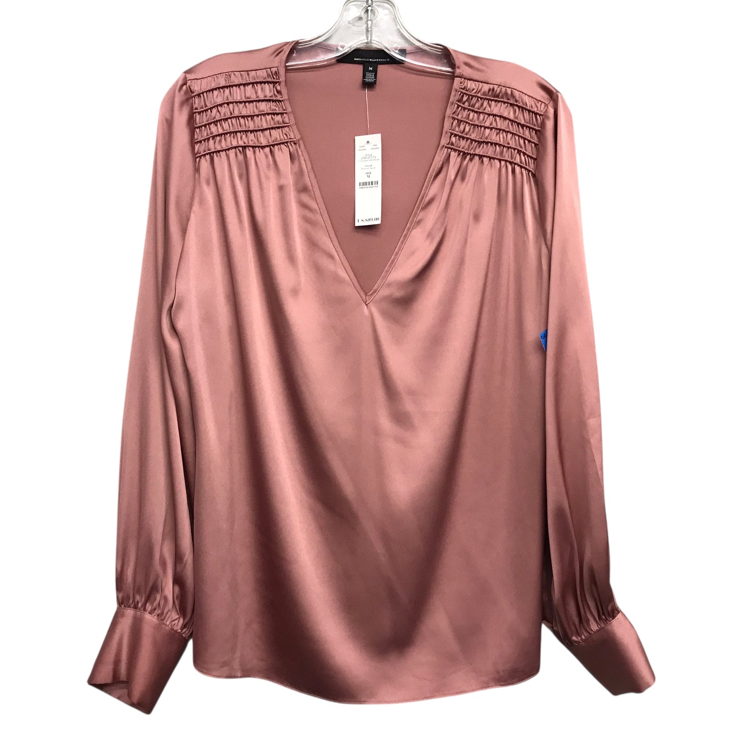 Blouse Ls By White House Black Market In Pink, Size:M