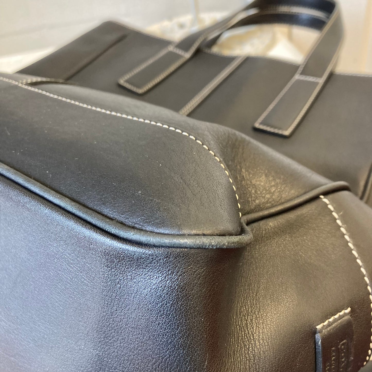 Tote Designer By Coach In Black, Size:Large