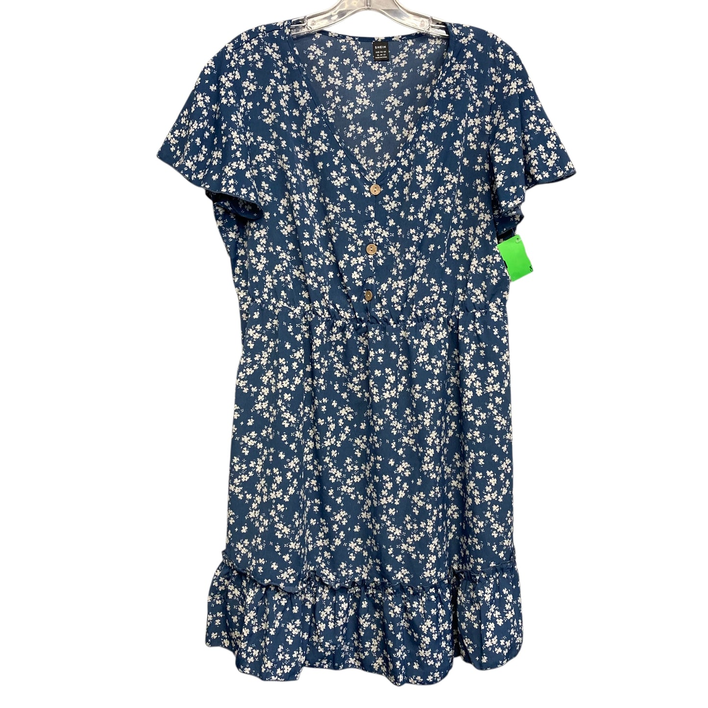 Dress Casual Midi By Shein In Floral Print, Size:Xl