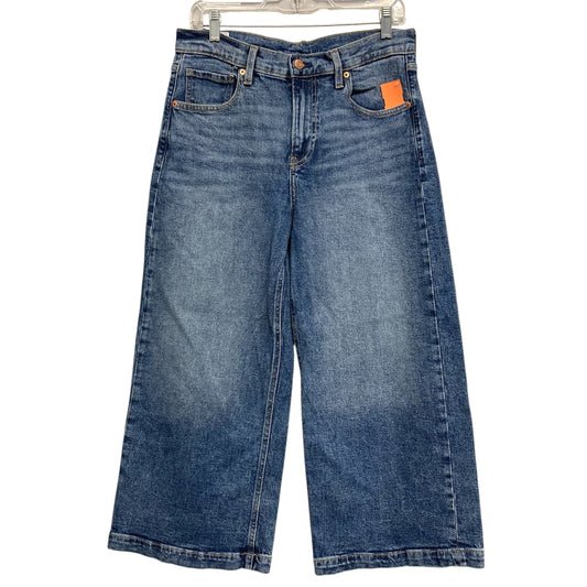 Jeans Wide Leg By Gap In Blue Denim, Size:8P