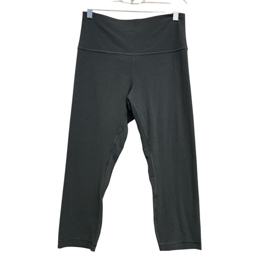 Athletic Capris By Lululemon In Grey, Size:M