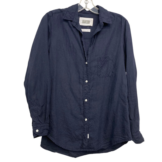 Top Ls By Grayson In Navy, Size:Xs