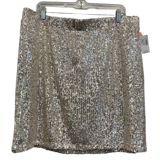 Skirt Mini & Short By Maurices In Silver, Size:16
