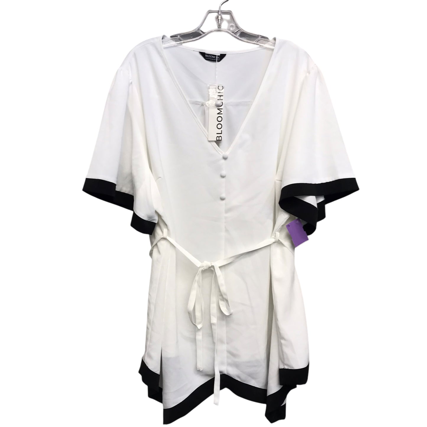 Top Ss By Bloomchic In White, Size:3X