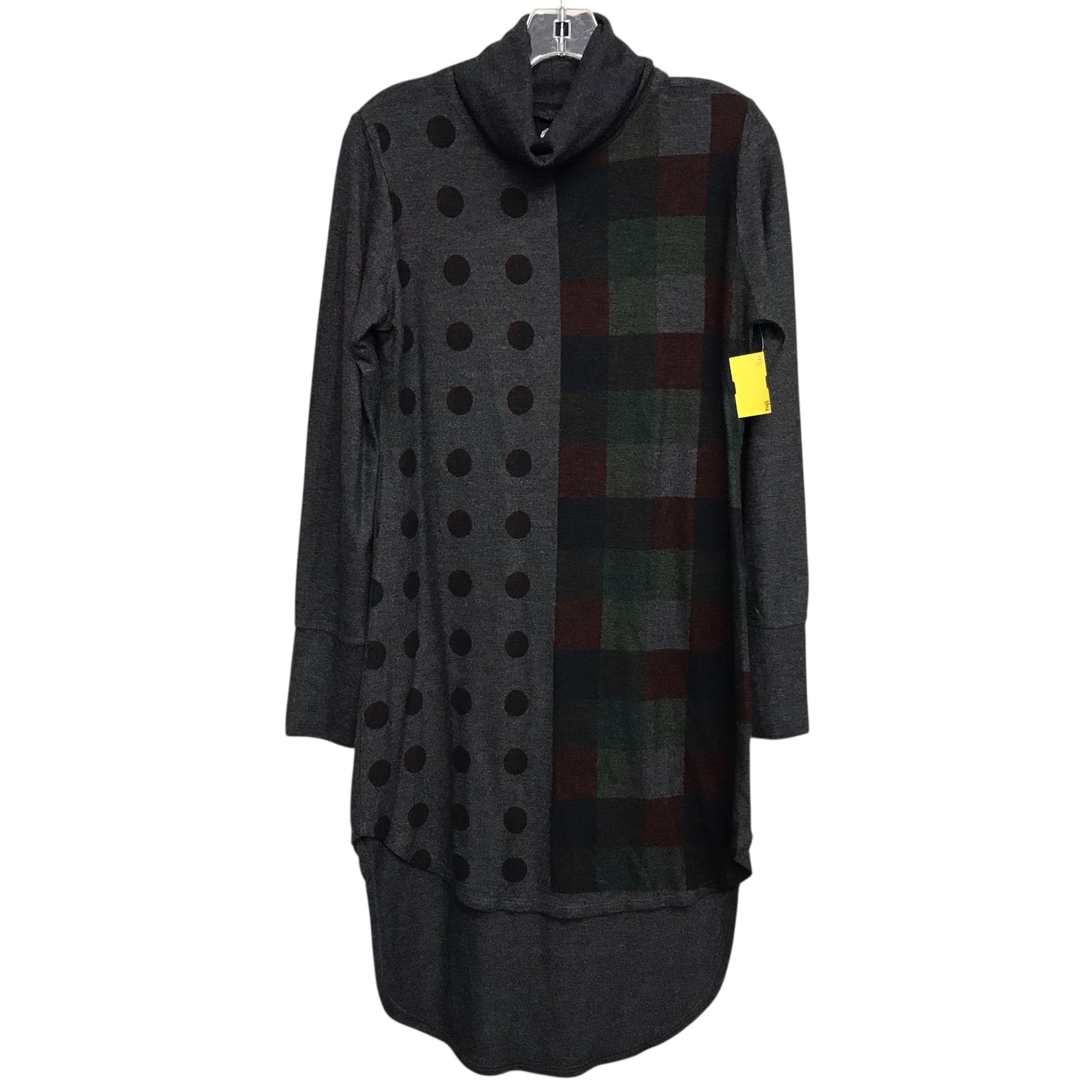 Dress Sweater By Go Couture In Grey, Size:L