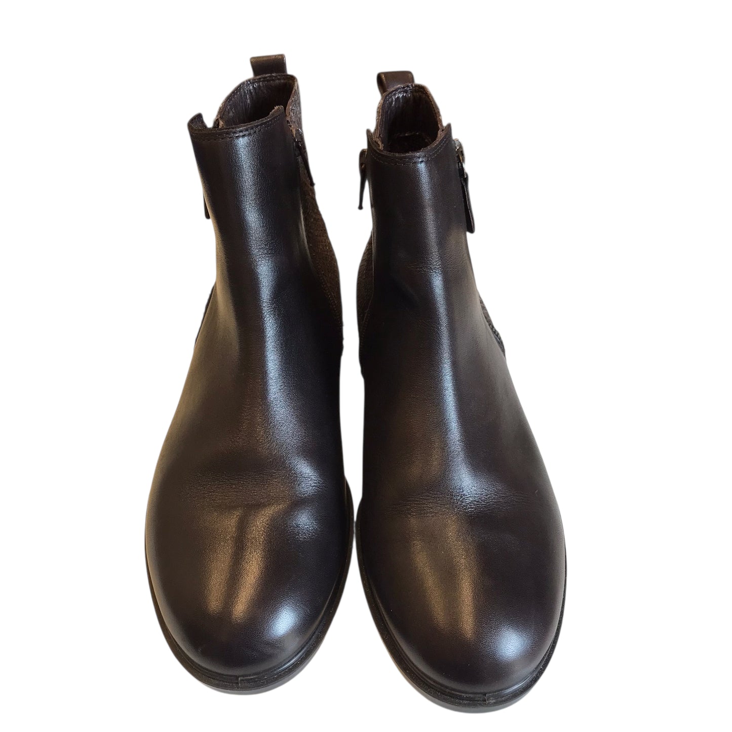 Boots Ankle Flats By Ecco In Brown, Size:8.5