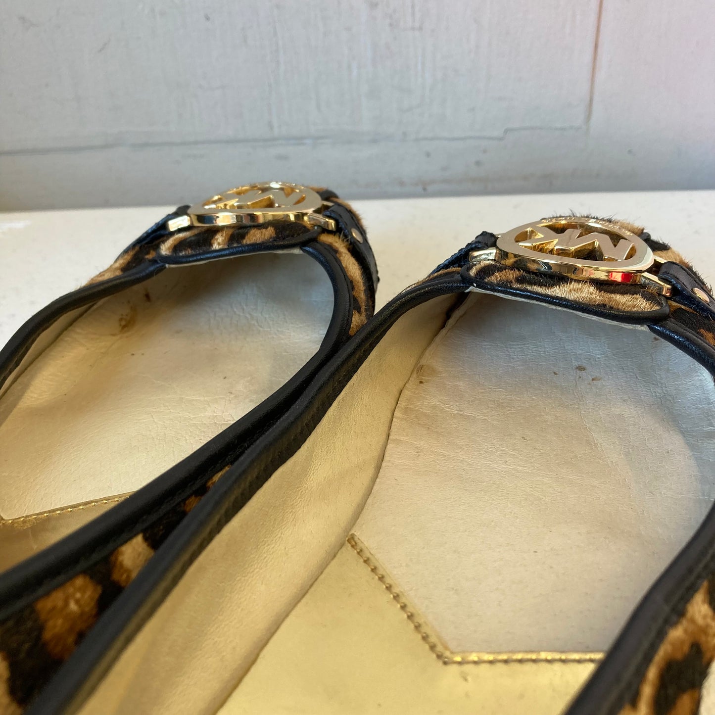 Shoes Designer By Michael Kors In Animal Print, Size:6
