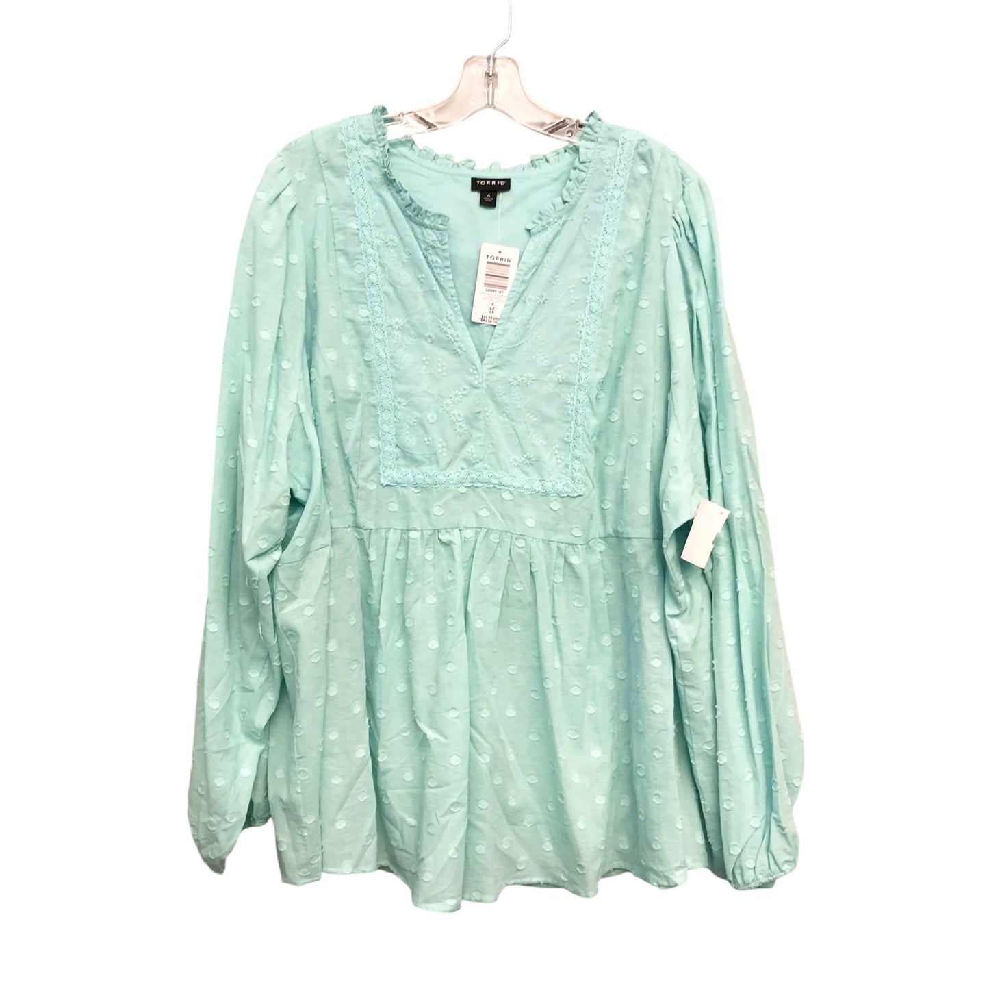 Top Ls By Torrid In Aqua, Size:4X