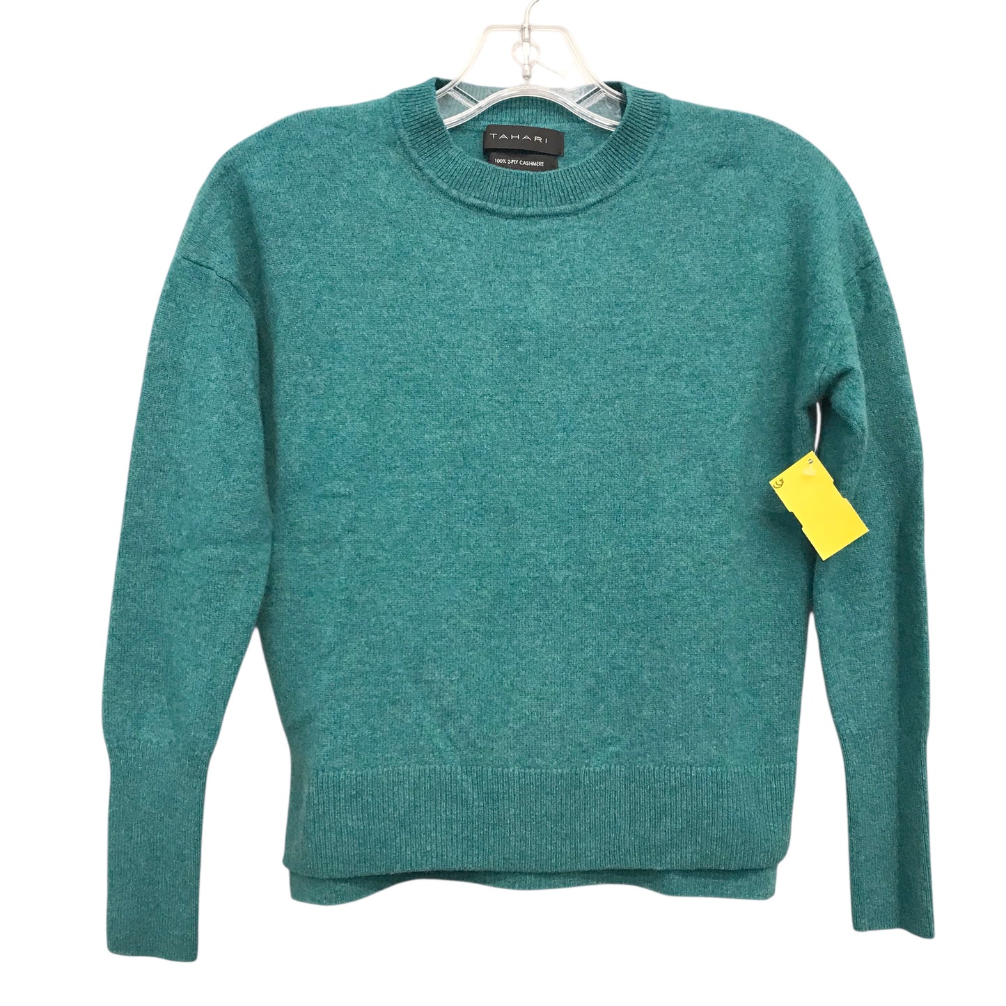 Sweater Cashmere By Tahari In Teal, Size:S