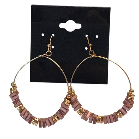 EARRINGS HOOP by OPHELIA ROE in BROWN