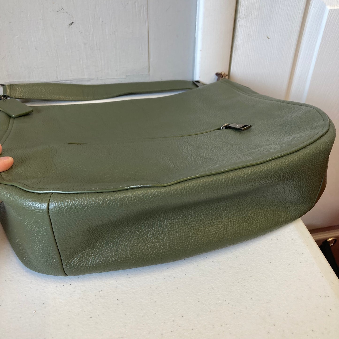 Handbag Designer By Coach In Green, Size:Large