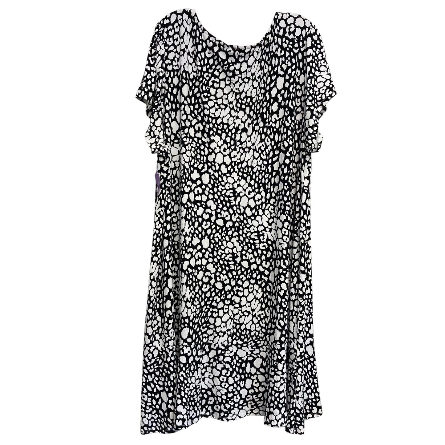 Dress Casual Midi By Rachel Zoe In Black & White, Size:3