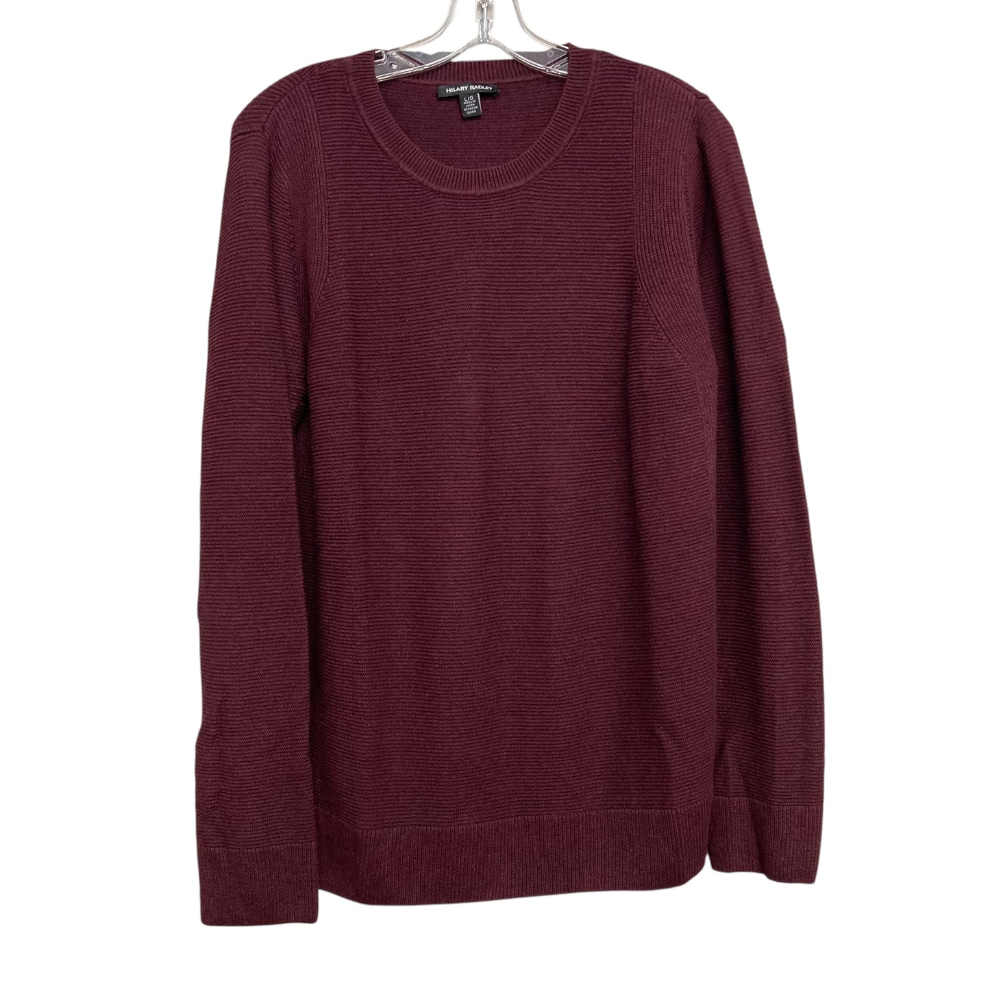 Sweater By Hilary Radley In Maroon, Size:L