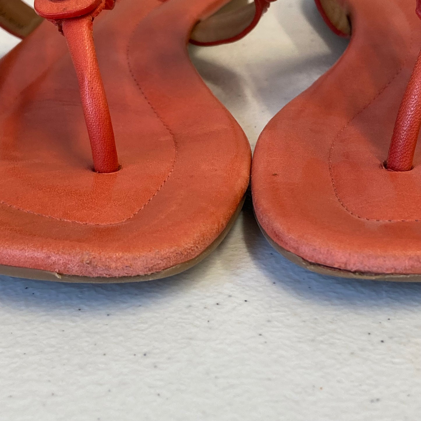 Sandals Designer By Tory Burch In Orange, Size:6.5