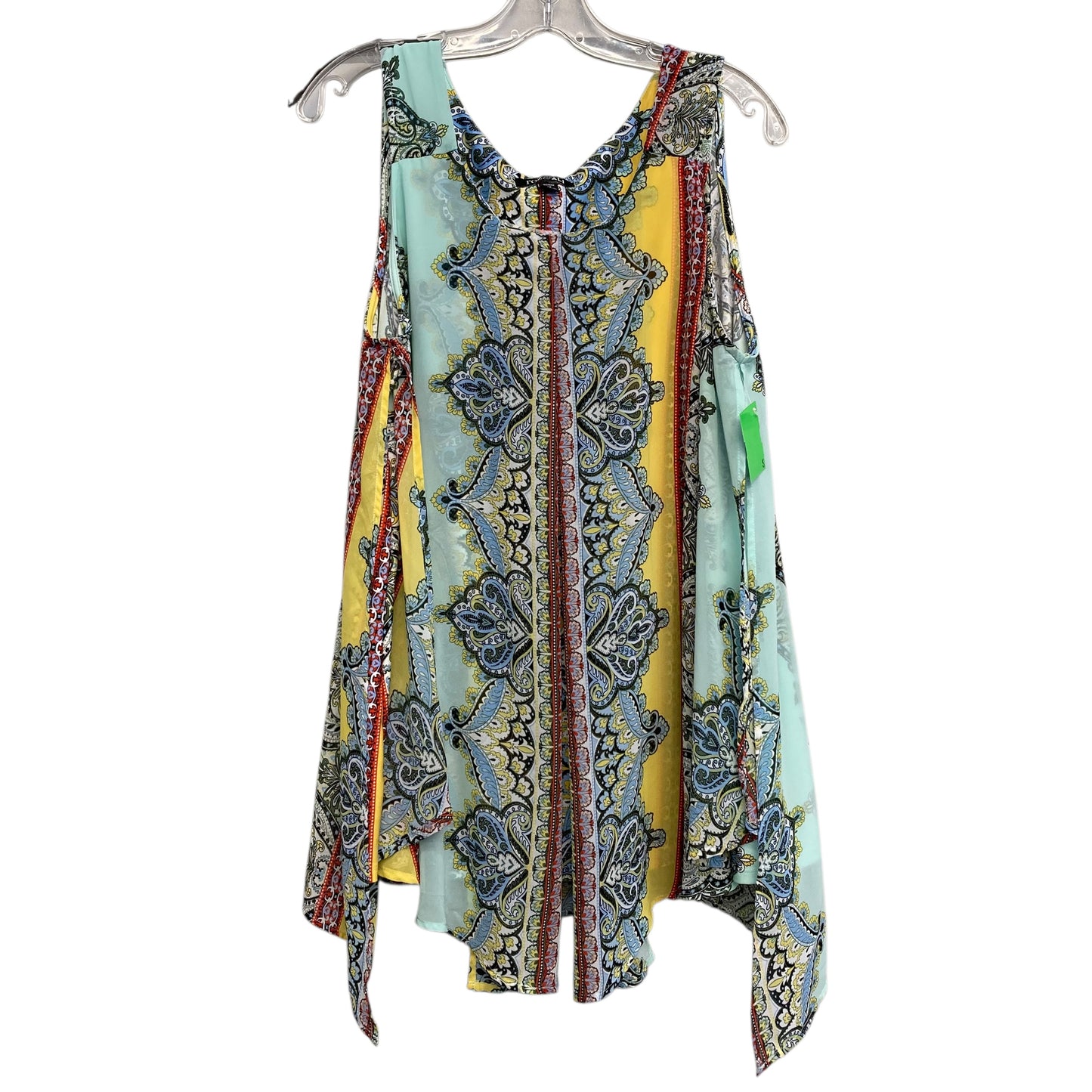 Top Sleeveless By Roz And Ali In Multi, Size:1X