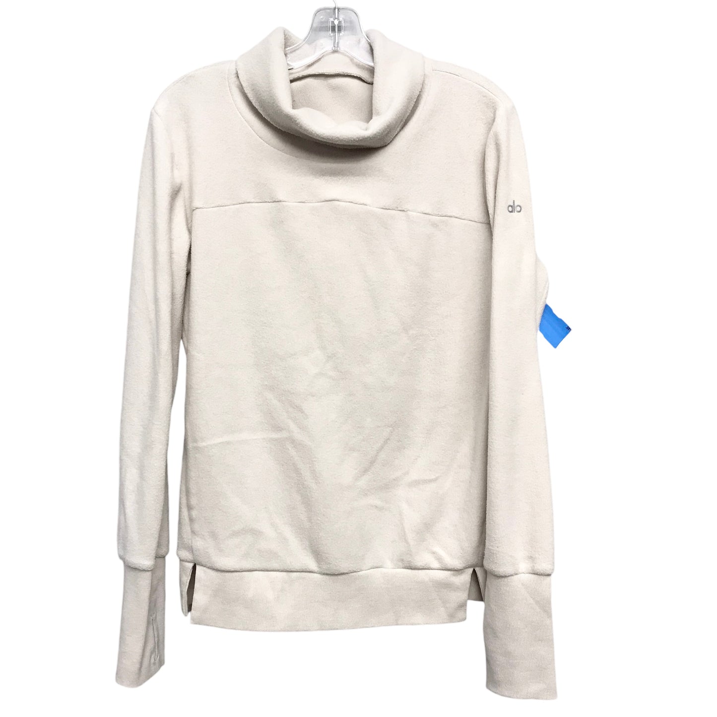 Athletic Sweatshirt Collar By Alo In Cream, Size:S