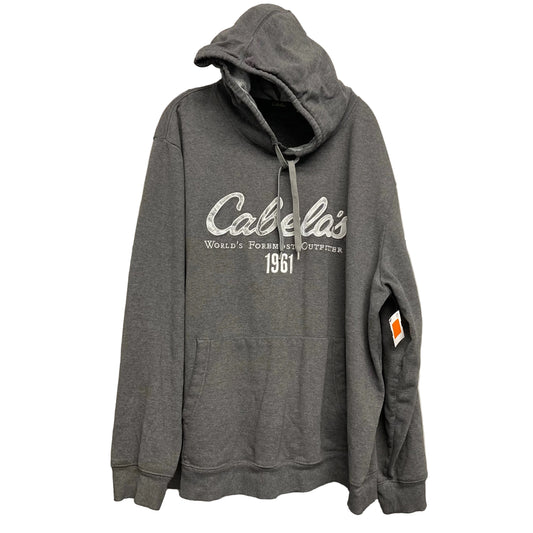 Sweatshirt Hoodie By Cabelas In Grey, Size:3X
