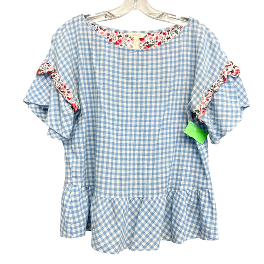 Top Ss By Matilda Jane In Plaid Pattern, Size:S