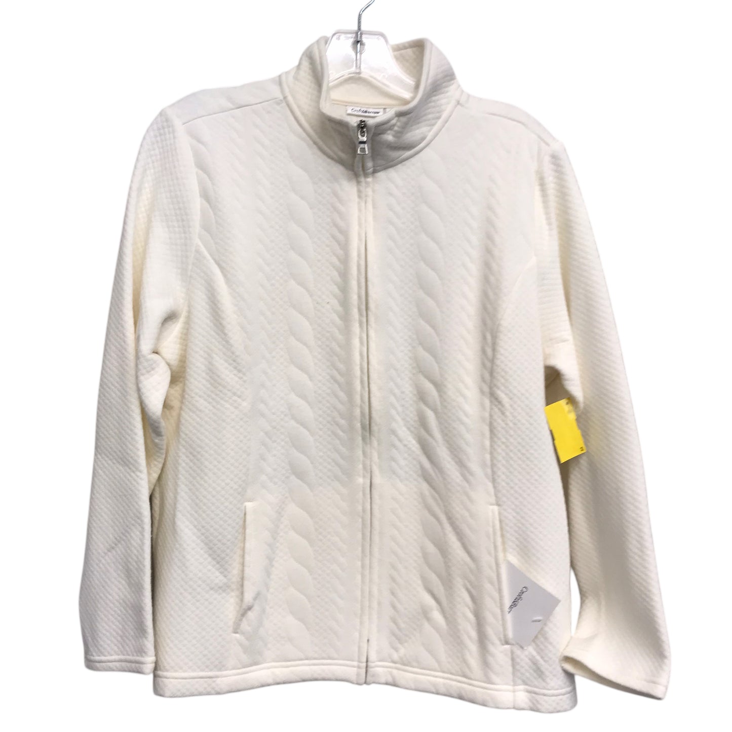 Jacket Other By Croft And Barrow In Cream, Size:L