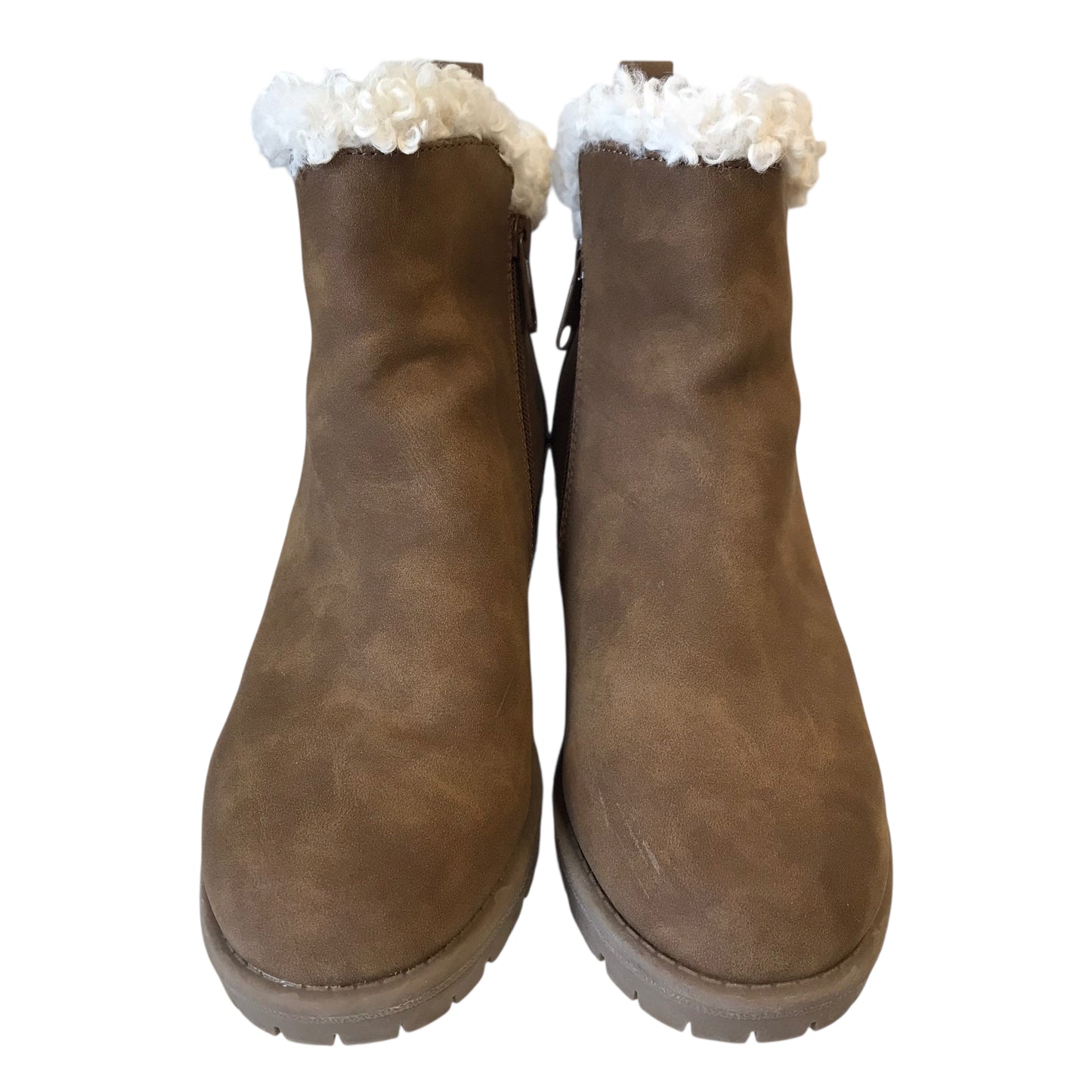 Boots Ankle Flats By Muk Luks In Brown, Size:8.5