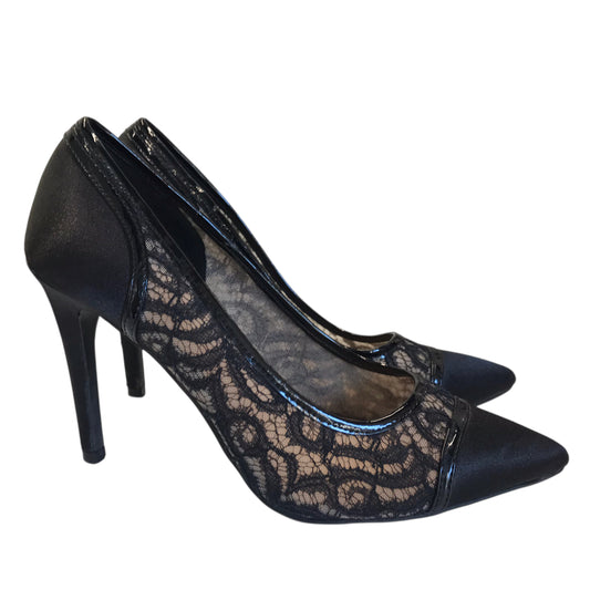 Shoes Heels Stiletto By Fioni In Black, Size:7