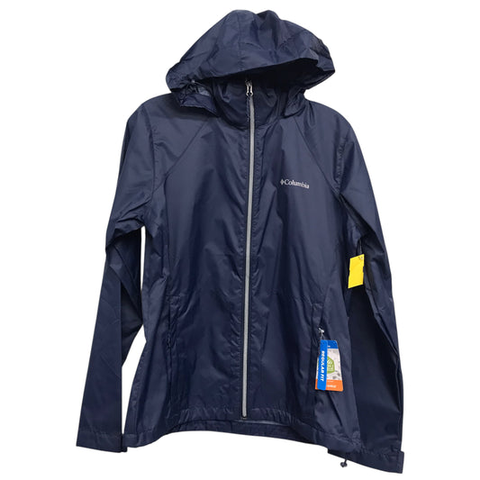 Jacket Windbreaker By Columbia In Navy, Size:M