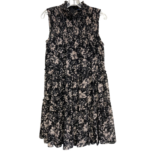 Dress Casual Midi By Just Taylor In Black & Cream, Size:M