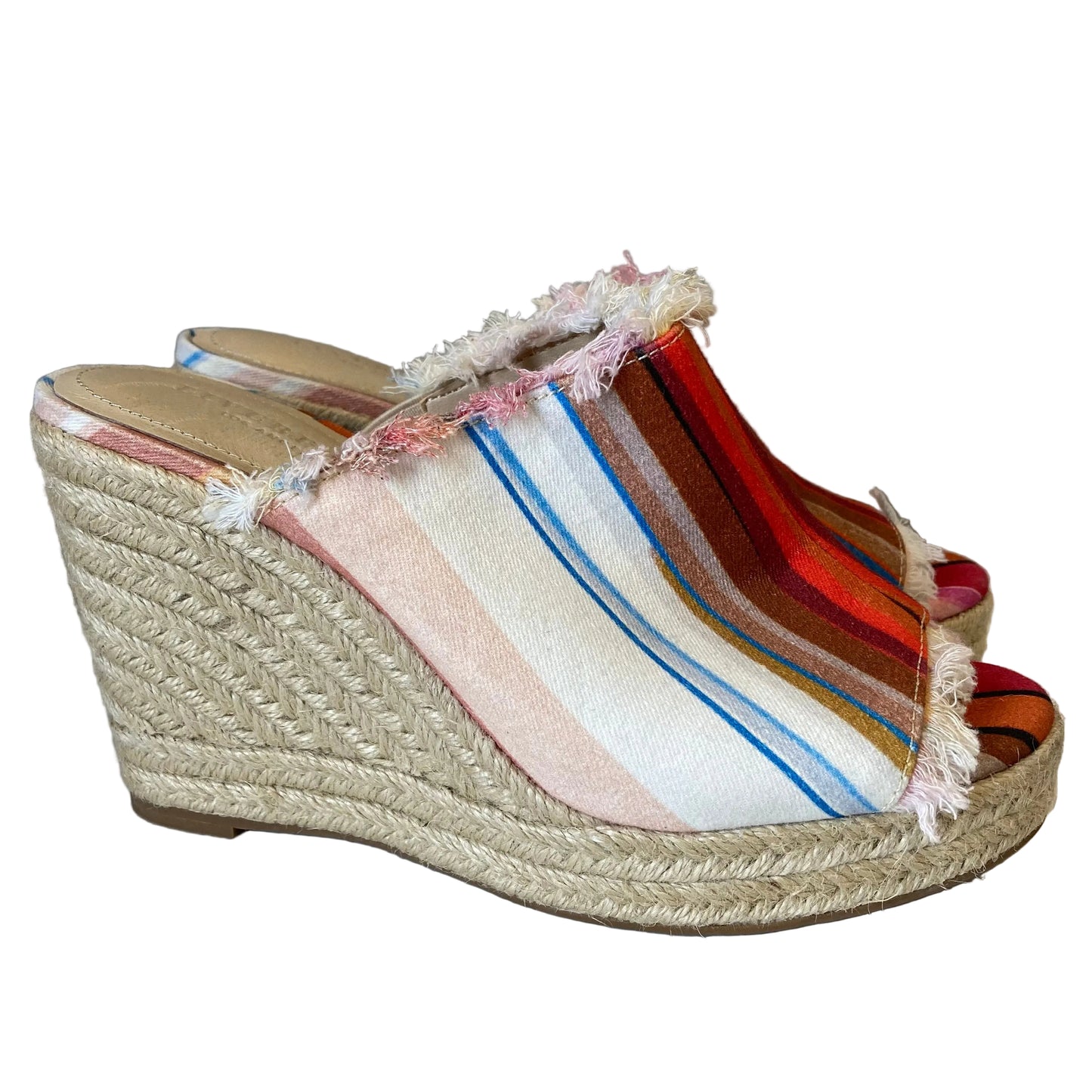 Sandals Heels Wedge By Liverpool In Orange, Size:6