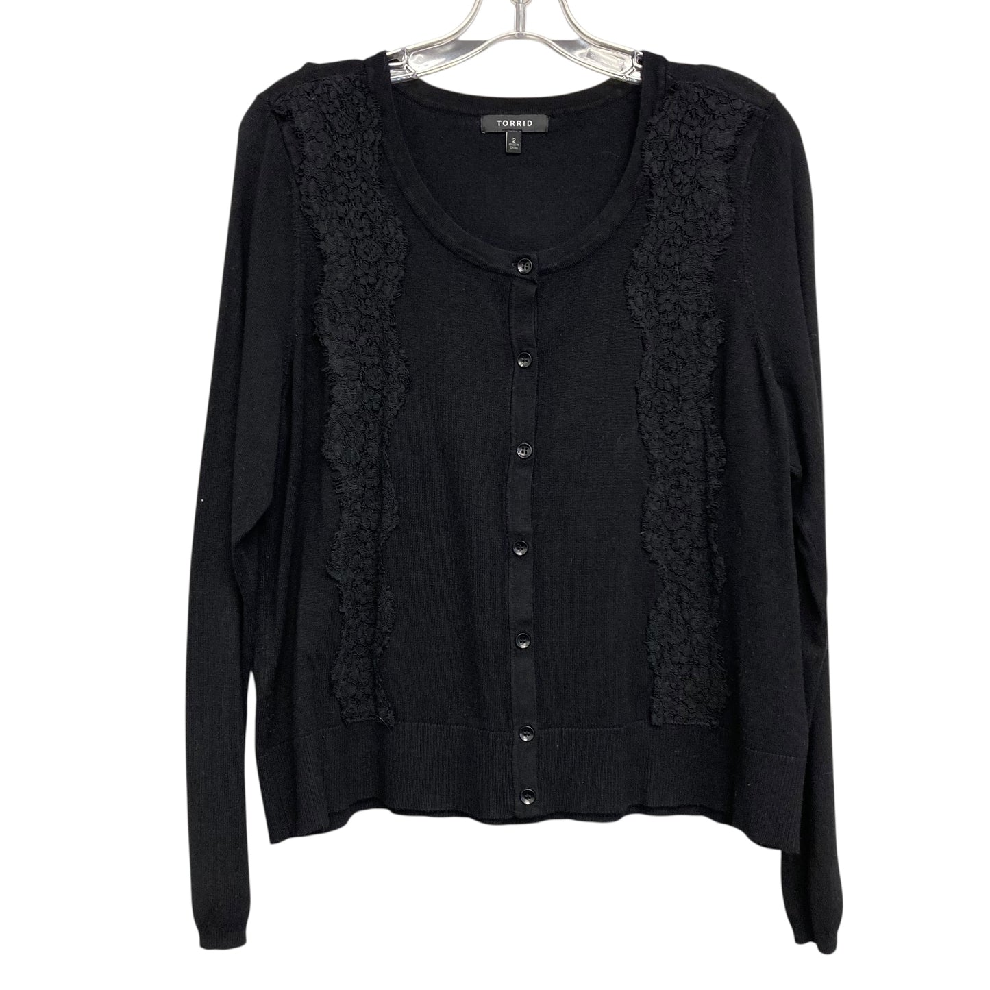 Sweater Cardigan By Torrid In Black, Size:2X