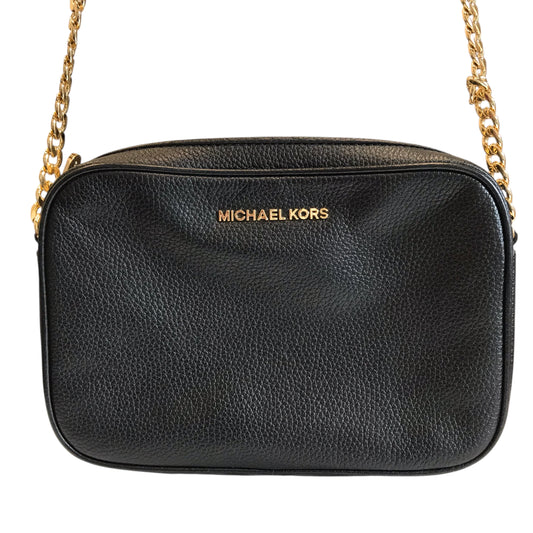 Crossbody Designer By Michael Kors In Black, Size:Medium