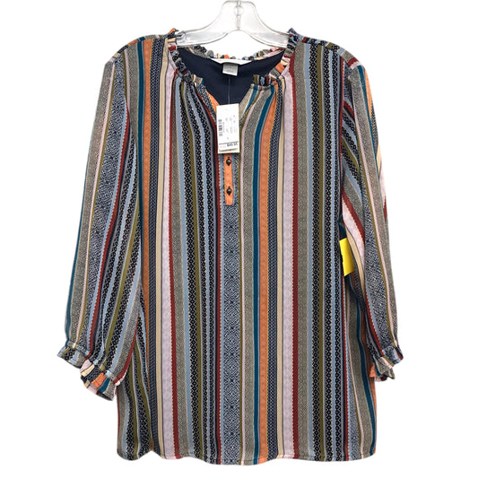 Top 3/4 Sleeve By Christopher And Banks In Multi, Size:L