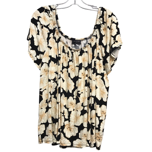Top Ss By Lane Bryant In Black & Cream, Size:3X