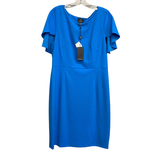 Dress Work By Adrianna Papell In Blue, Size:L